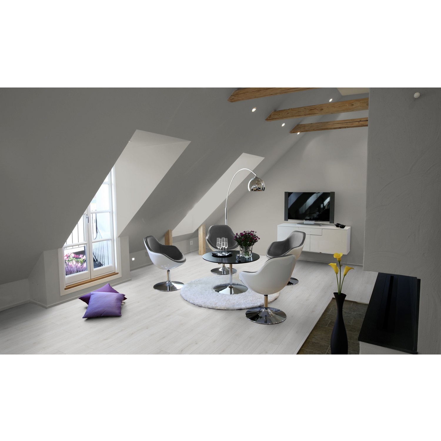 Laminate Tarkett Easyline 832 Reno Oak White (191x1380) 2.11m² 3