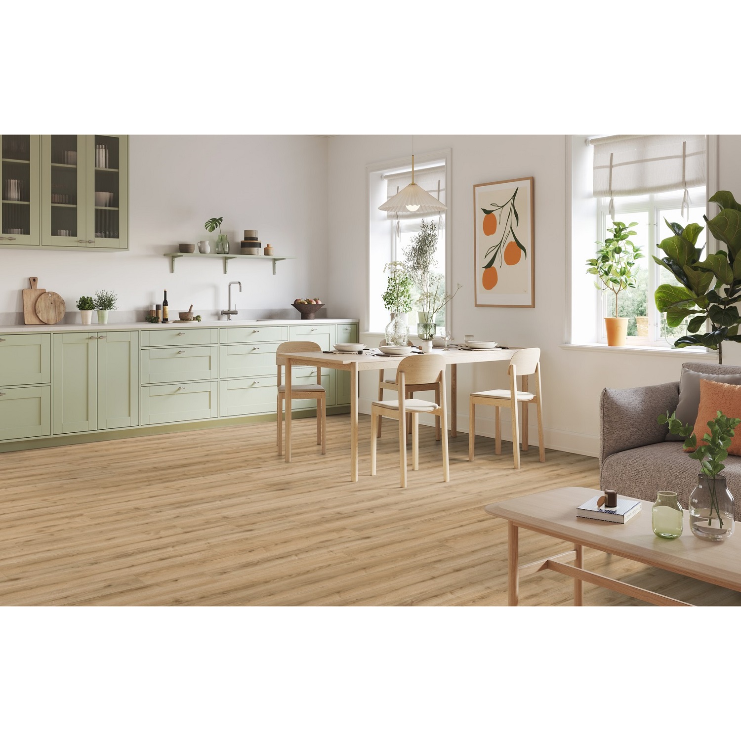 Laminate Tarkett Woodstock Aquablock Jura Oak Gold (191x1380) 2.11m² 3