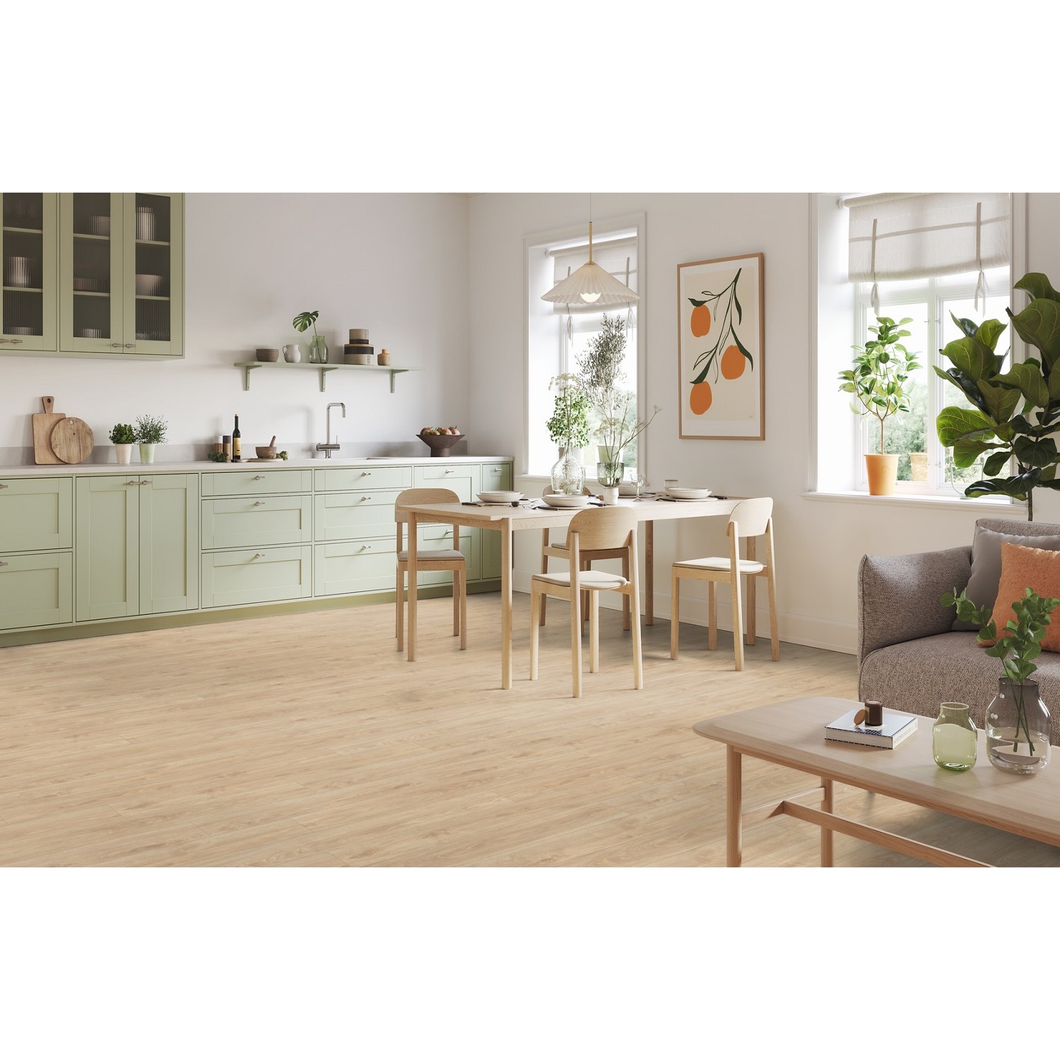 Laminate Tarkett Woodstock Aquablock Porto Oak Sand (191x1380) 2.11m² 3