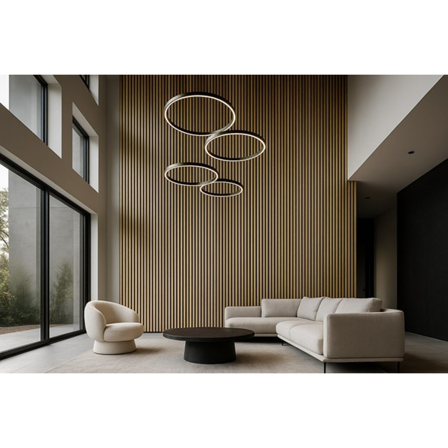 Panel 3D Πηχάκι Piano Natural Oak/Black 12.2x290cm 4