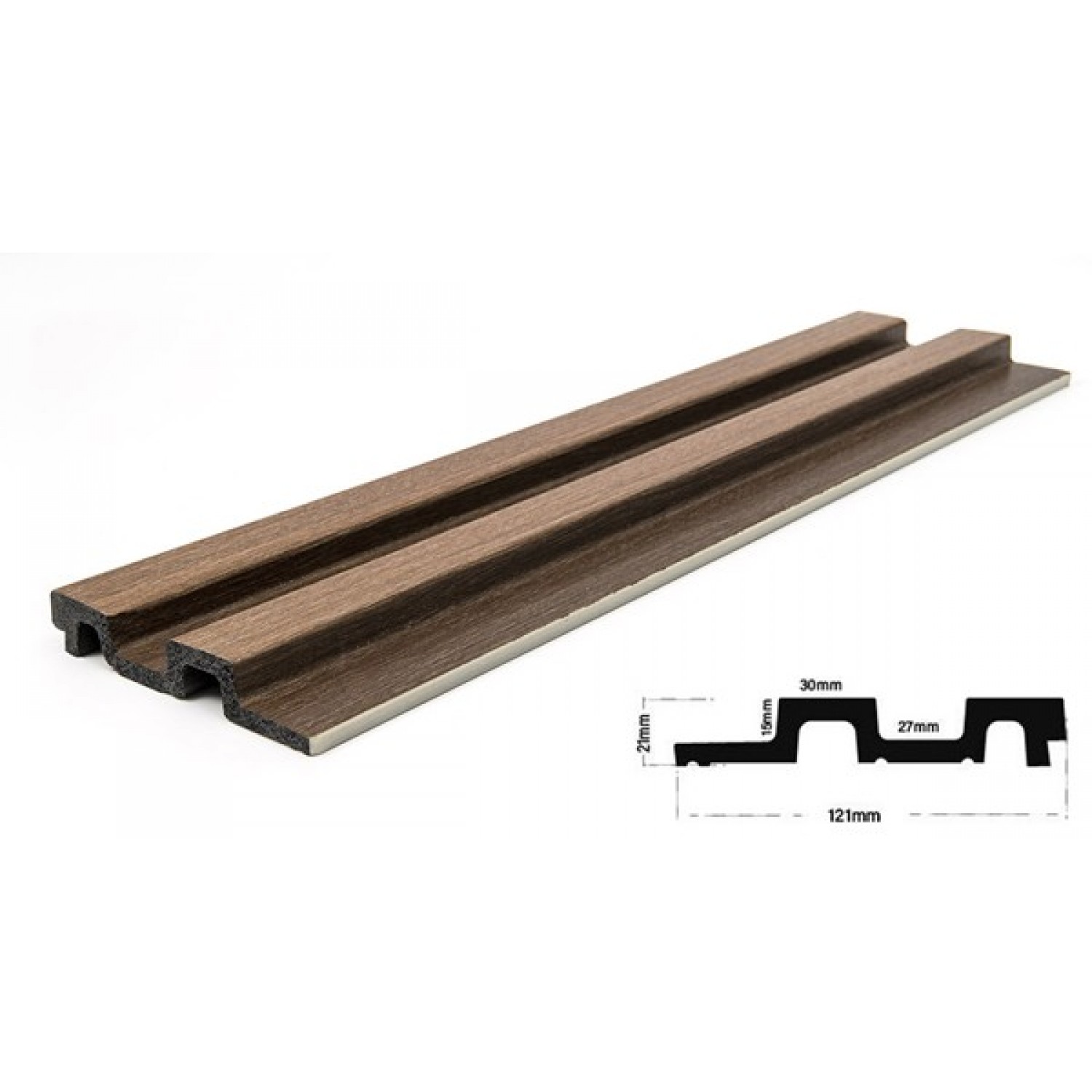 Panel 3D Πηχάκι Residence Golden Brown Oak 12.2x290cm 5