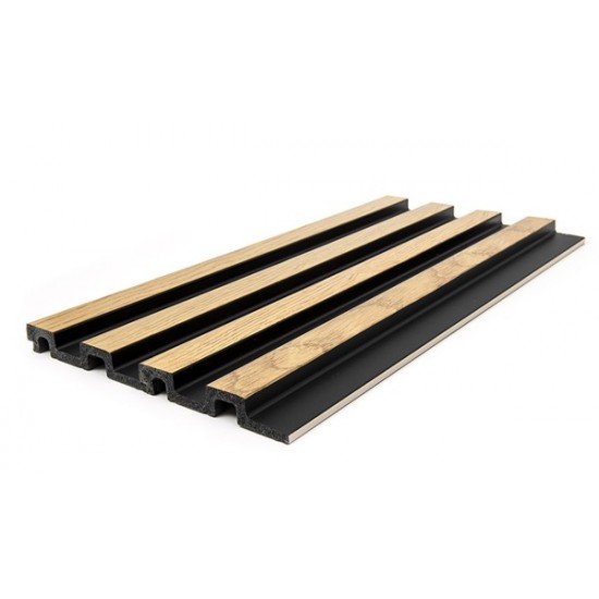 Panel 3D Πηχάκι Residence Natural Oak/Black 12.2x290cm 2