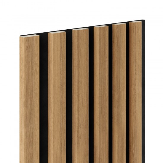 Panel 3D Woodline Acoustic Oak Light 30x270cm