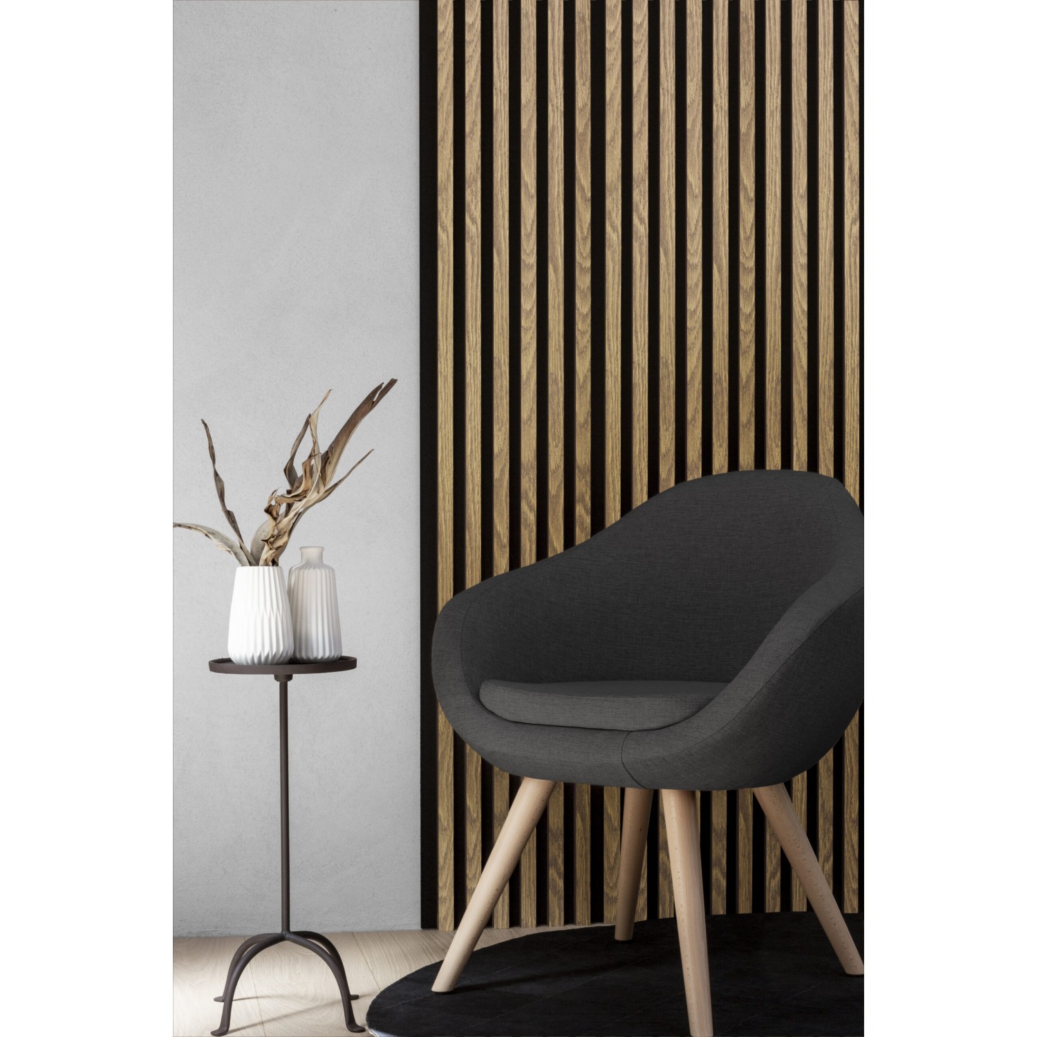 Panel 3D Woodline Acoustic Oak Light 30x270cm 4
