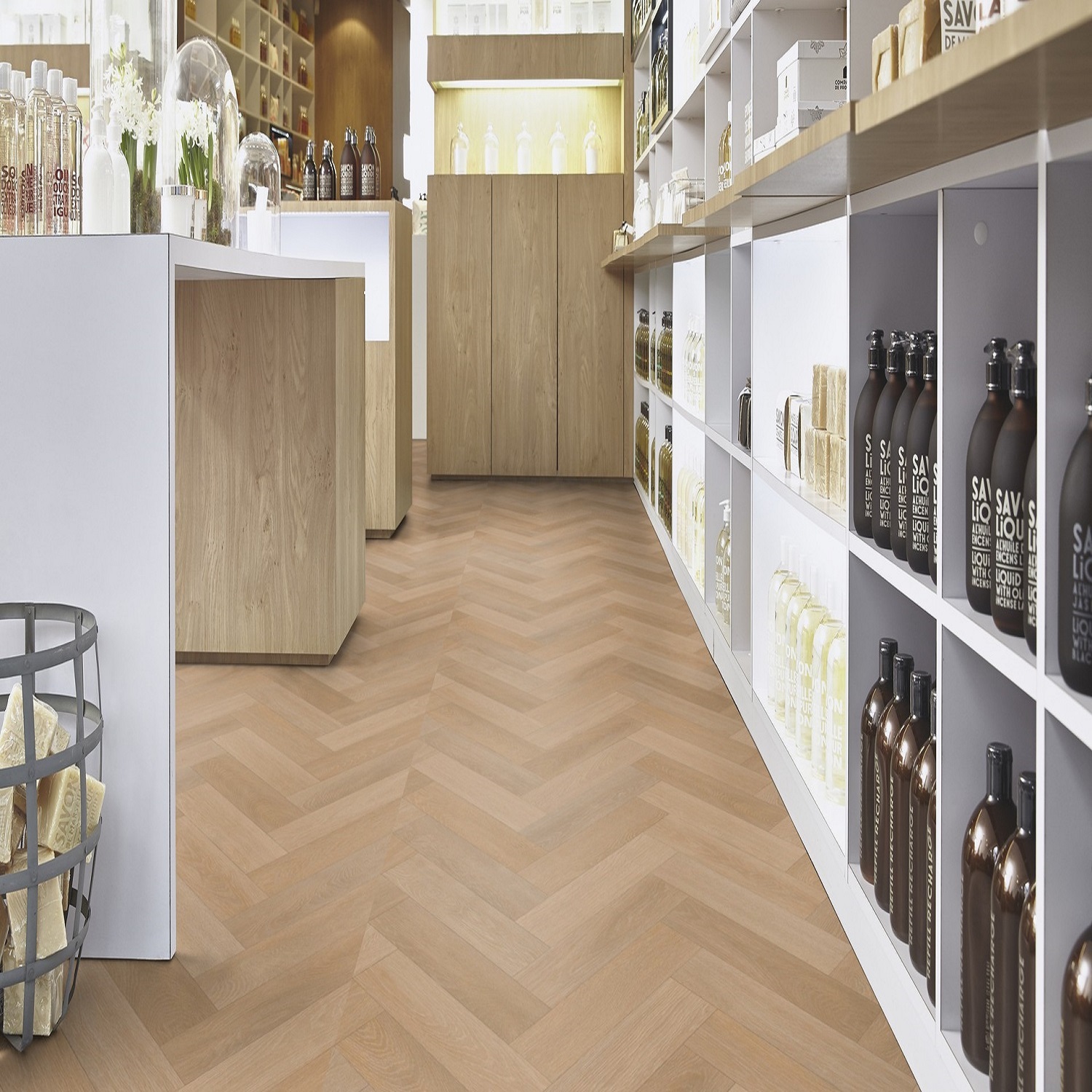 Πλαστικό Δάπεδο Tarkett Iconik 280T Ancares Herringbone Limed 3