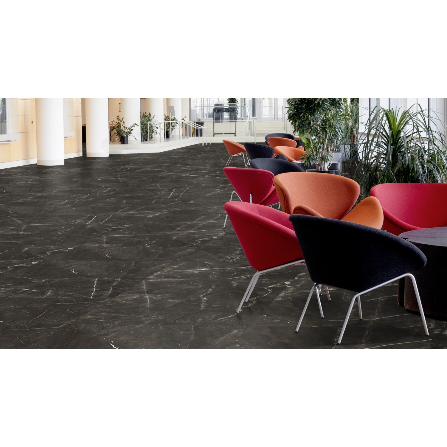 Βινυλική Λωρίδα Tarkett ID Inspiration 55 Marguina Grande Black 4V (50 x 100) 3.50m² 3
