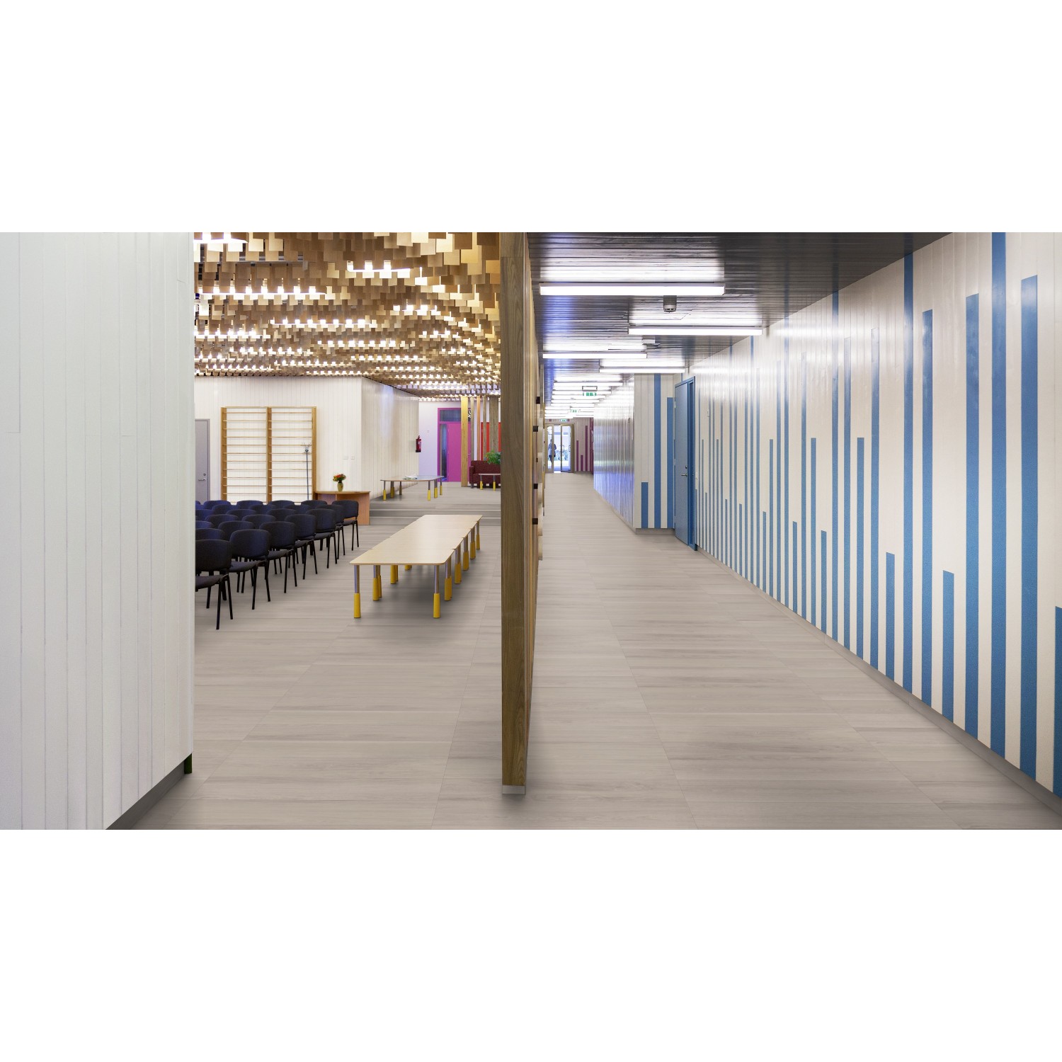 Βινυλική Λωρίδα Tarkett ID Inspiration 55 Variant Oak Light Grey 4V (20 x 120) 3.60m² 3