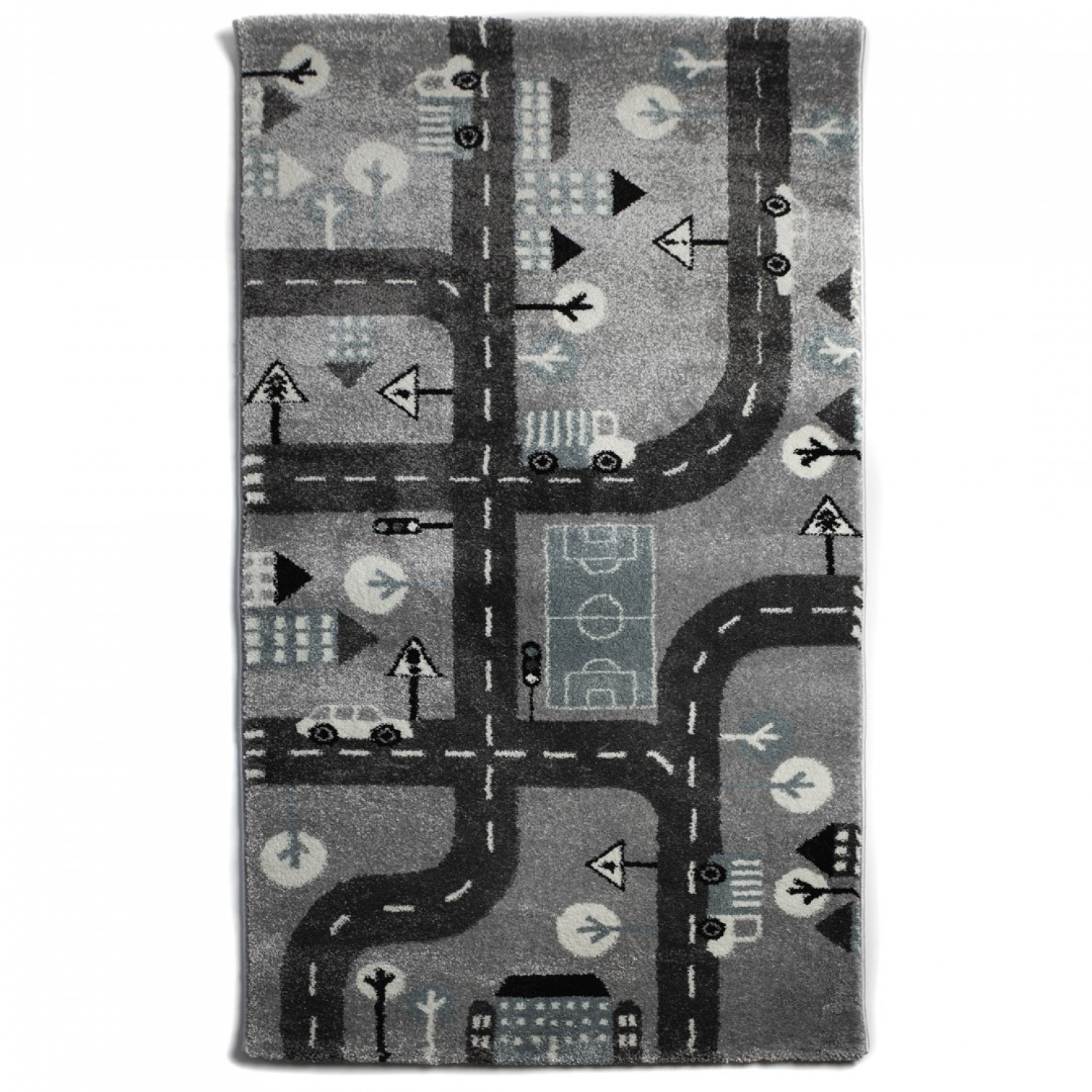 Παιδικό Χαλί Frieze Kids 0049A Grey/Blue - 160x230 cm 2