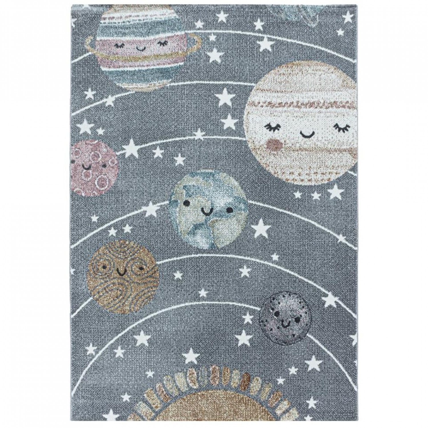 Παιδικό Χαλί Frieze Kids 2105A Grey - 160x230 cm 2
