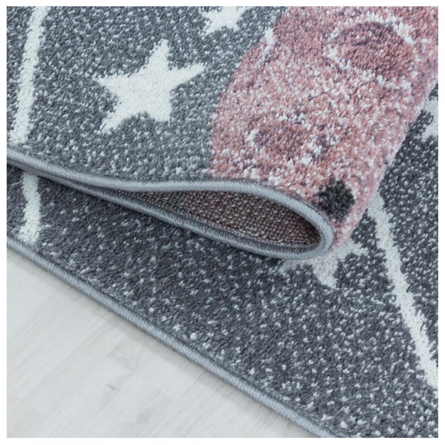 Παιδικό Χαλί Frieze Kids 2105A Grey - 160x230 cm 5