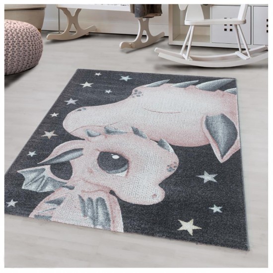 Παιδικό Χαλί Frieze Kids 2107A Pink - 160x230 cm 2