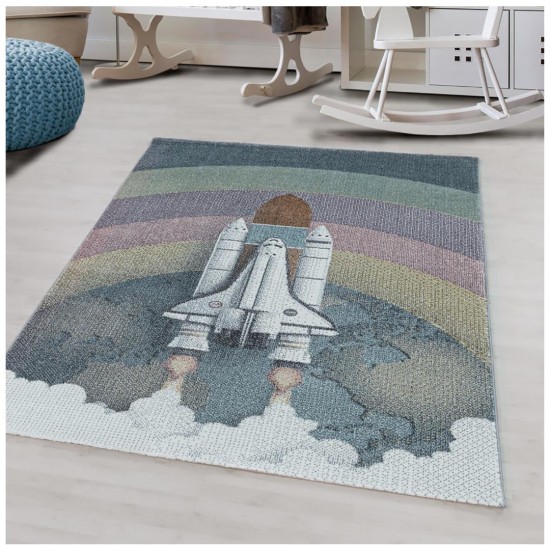 Παιδικό Χαλί Frieze Kids 2111A Blue- 200x290 cm 2