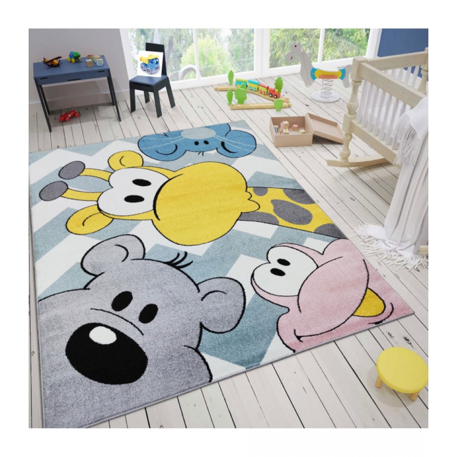 Παιδικό Χαλί Frieze Kids A1084 Yellow - 160x230 cm 2