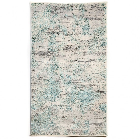 Χαλί Διάδρομος Antik 5073A Cream/Turquoise Πλάτος 80cm 