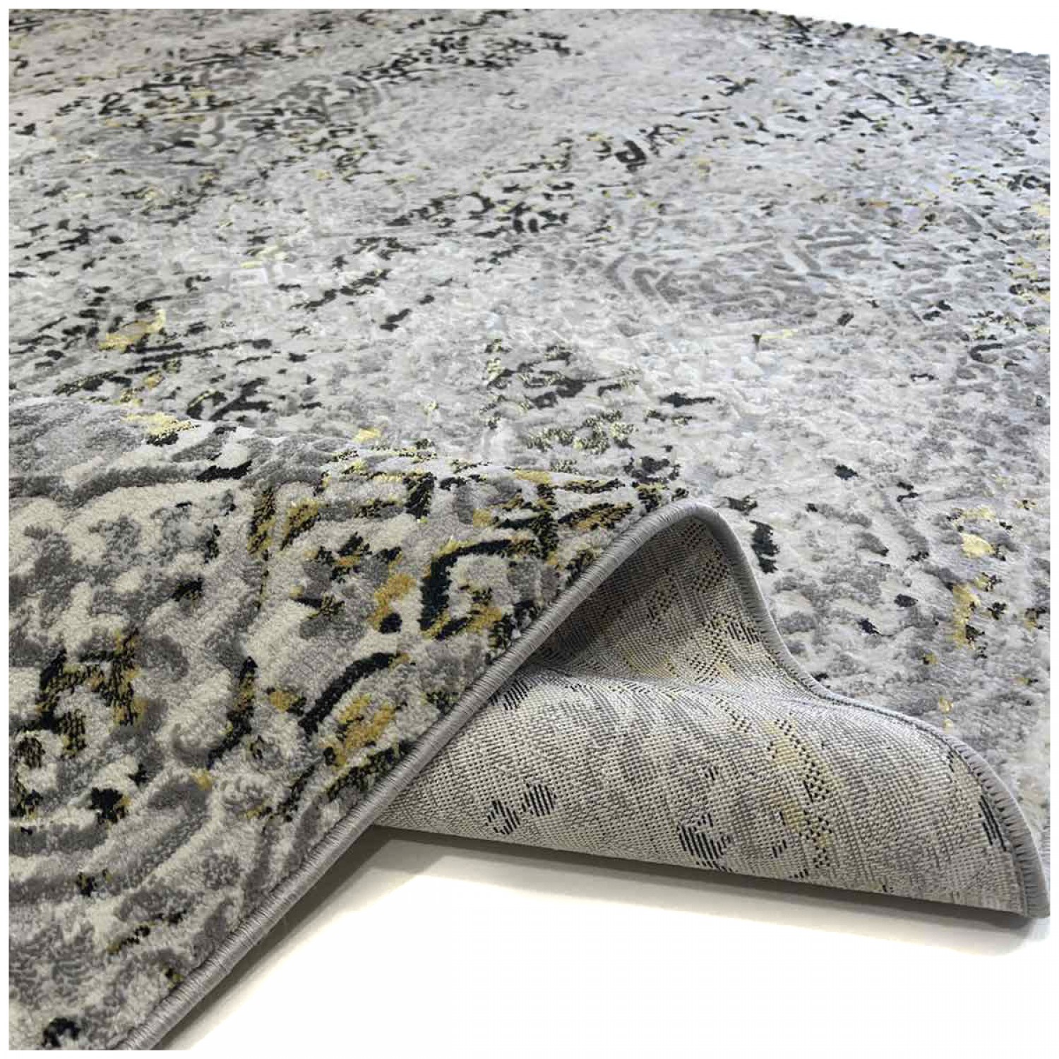 Χαλί Διάδρομος Antik 6217A Light Grey/Anthracite Πλάτος 80cm 4