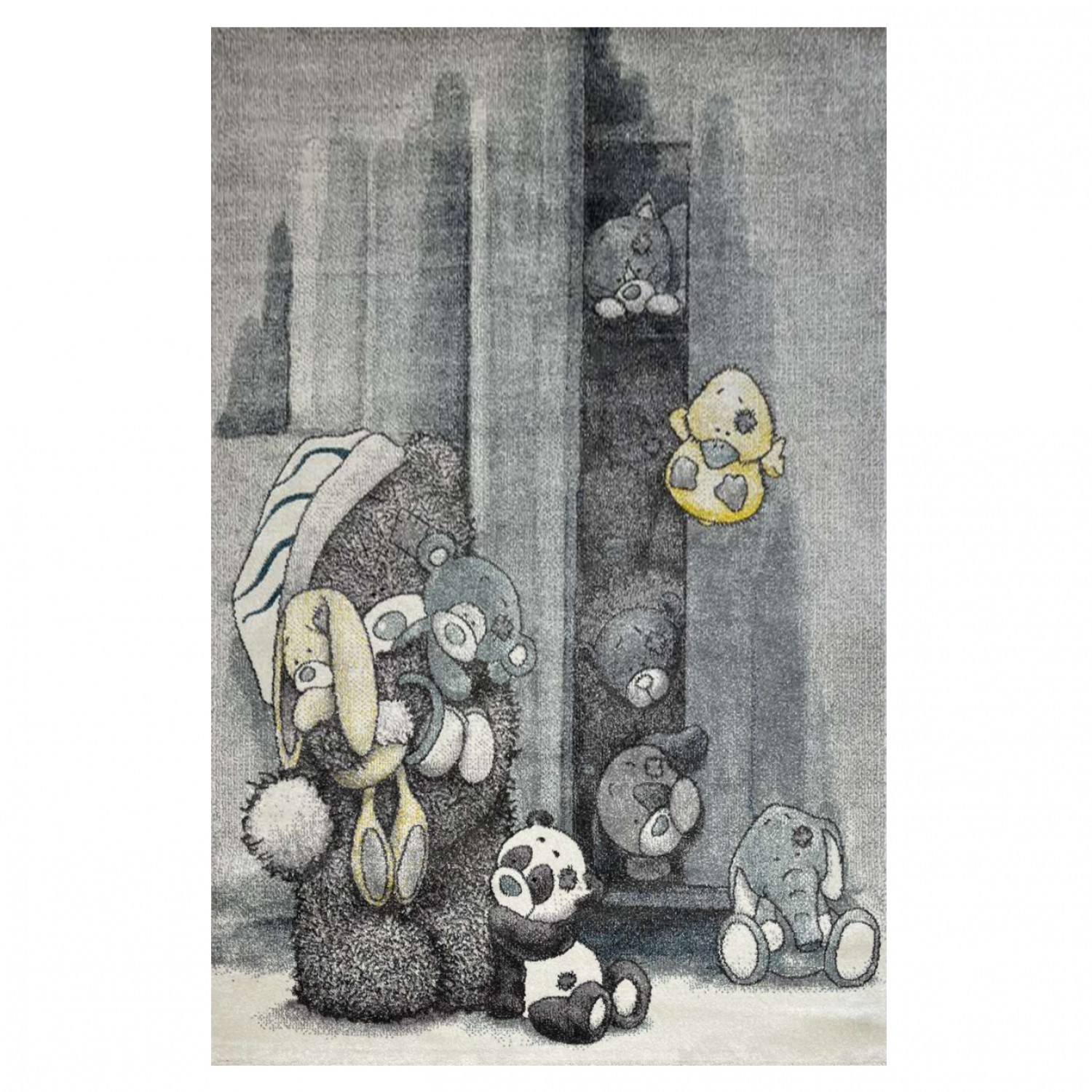 Παιδικό Χαλί Frieze Kids 0045A Blue - 80x150 cm 2