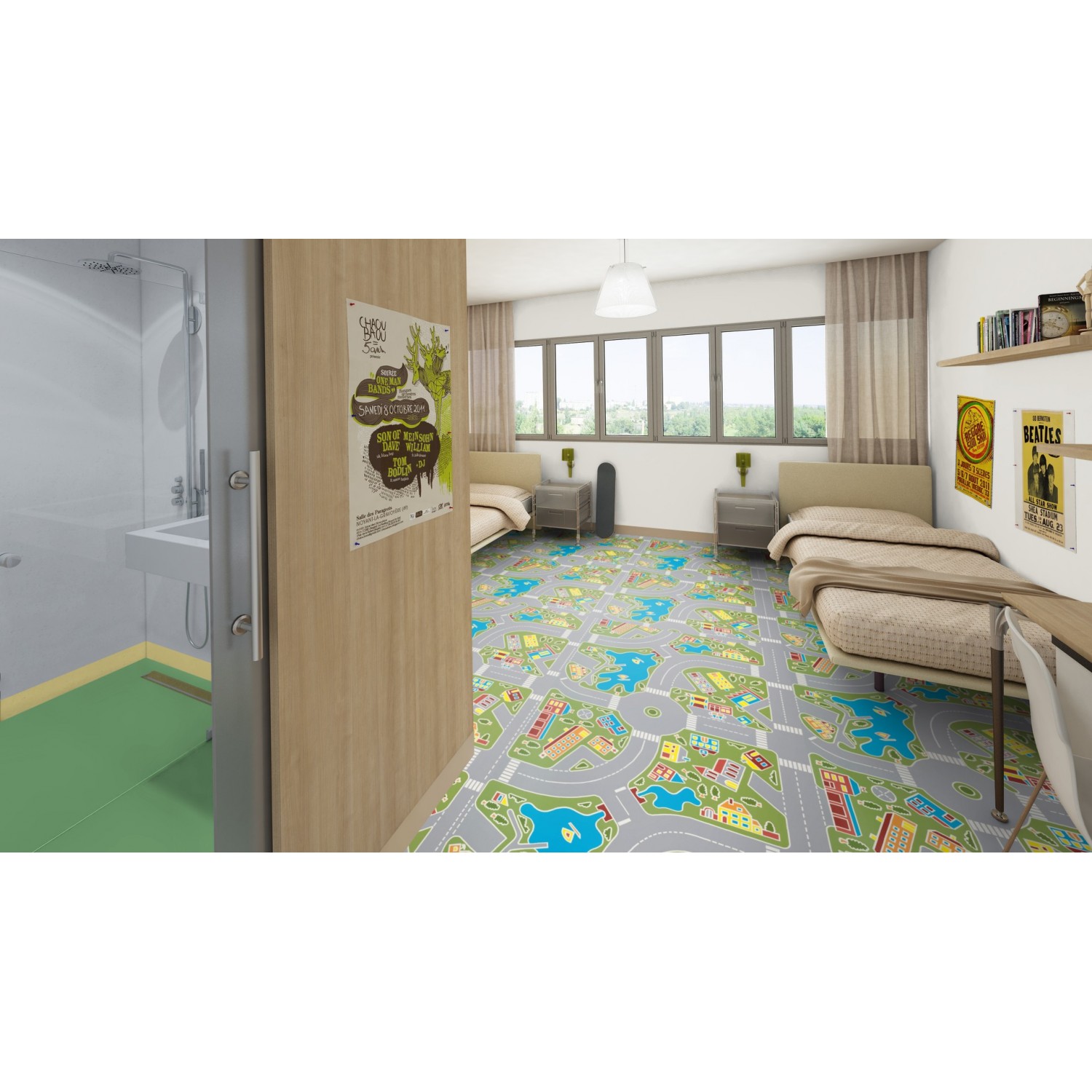 Πλαστικό Δάπεδο Tarkett Iconik 300 Macadam GREEN 5