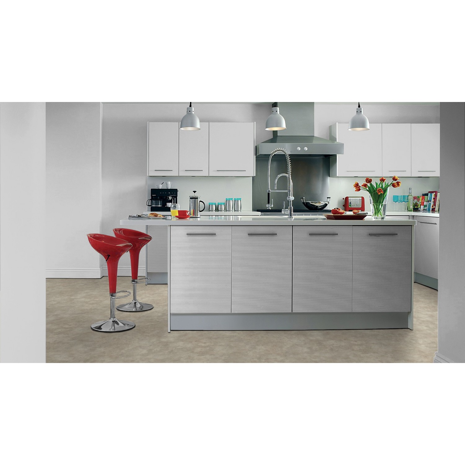 Πλαστικό Δάπεδο Tarkett Iconik 240 Stylish Concrete Grey 4