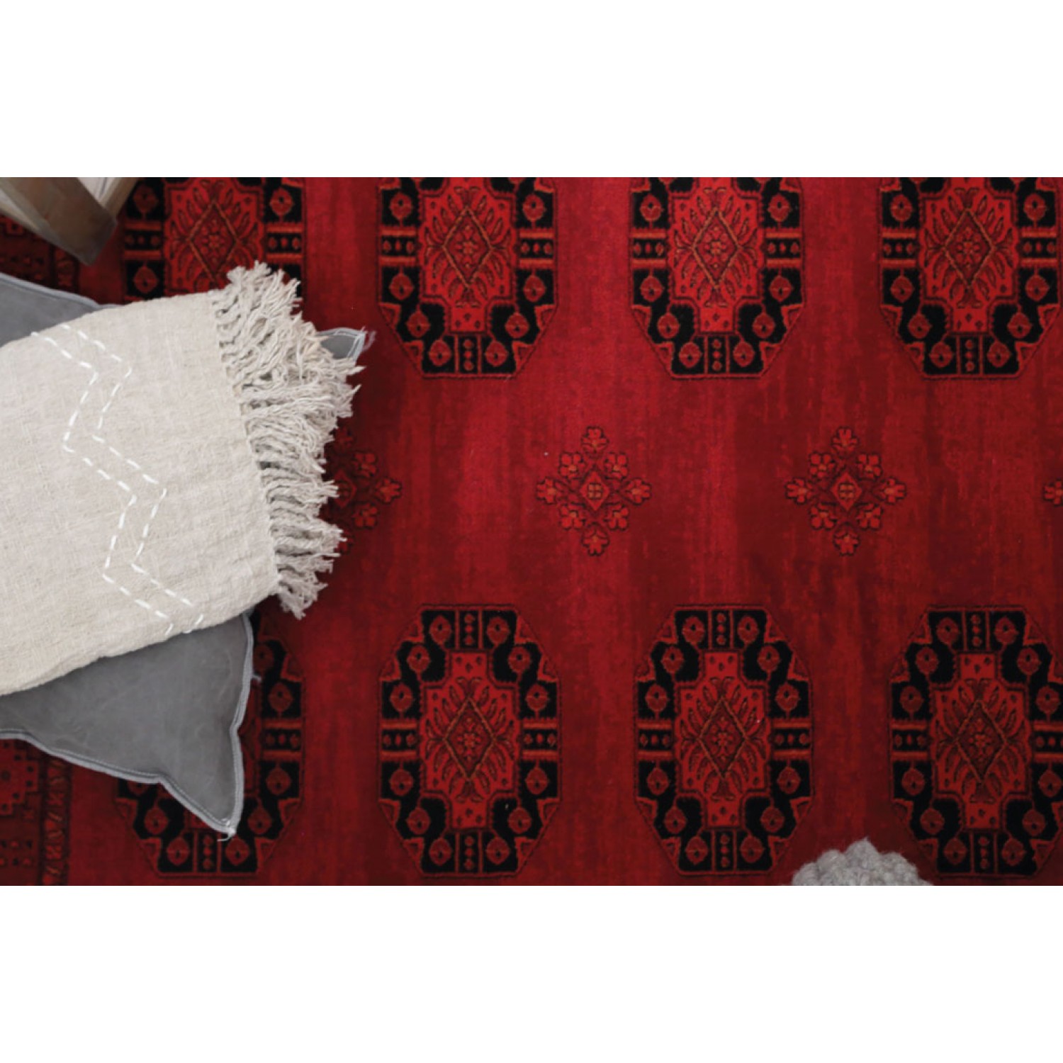 Χαλί Διάδρομος AFGAN 6871H D.Red Πλάτος 80cm 4