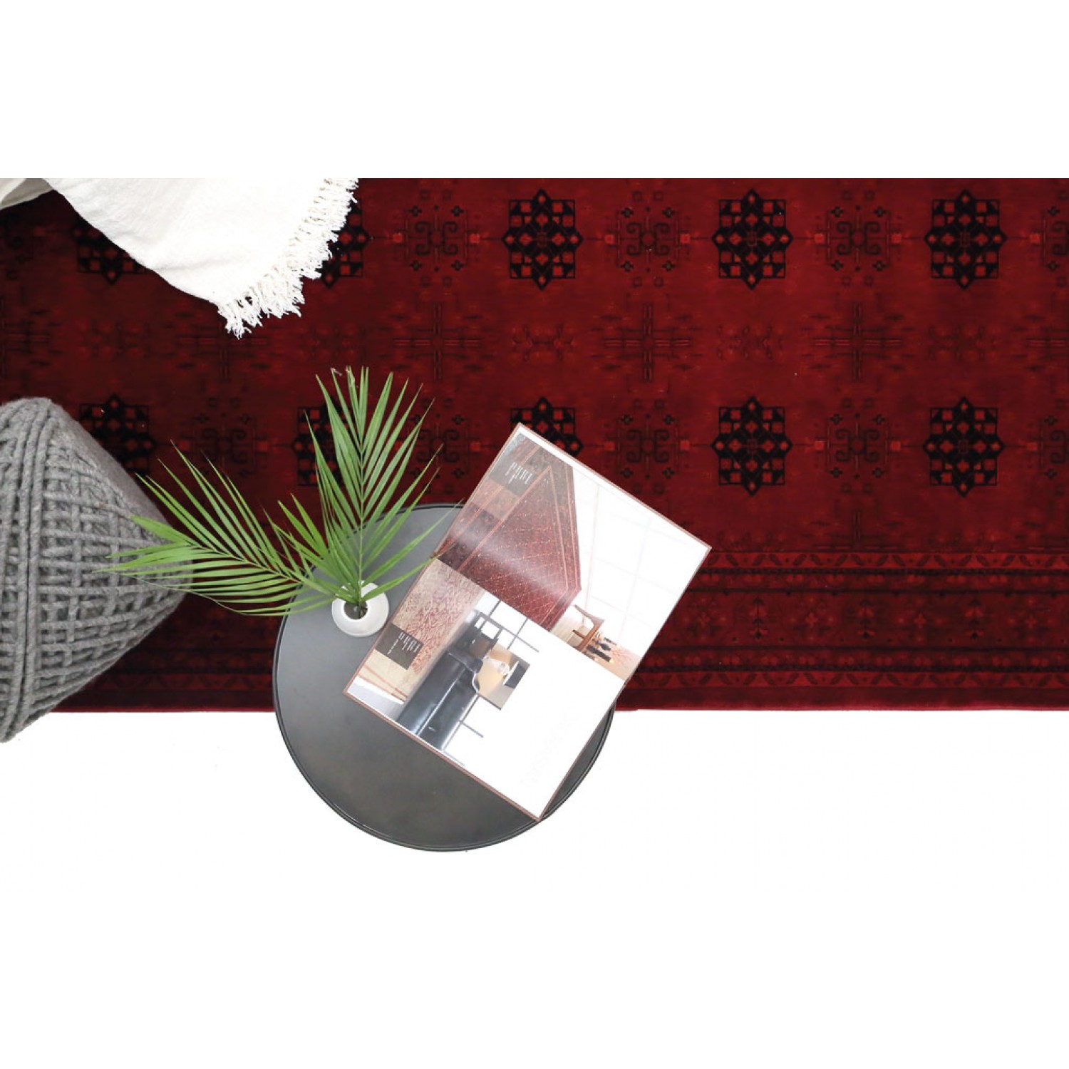 Χαλί Διάδρομος AFGAN 8127A D.Red Πλάτος 80cm 6
