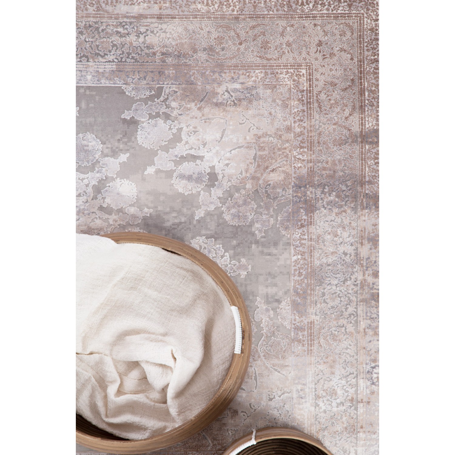 Χαλί Bamboo Silk 8098A L.GREY D.BEIGE Royal Carpet - 200 x 300 cm 4