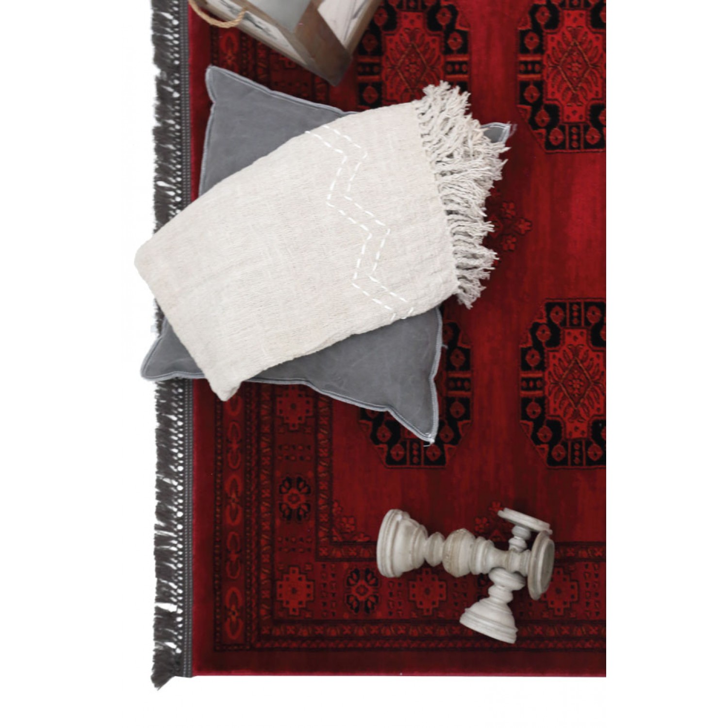 Χαλιά Κρεβατοκάμαρας (Σετ 3τμχ) Afgan 6871H D.RED Royal Carpet 5