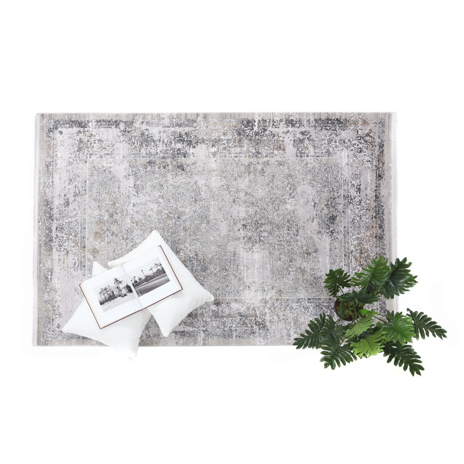 Χαλί Bamboo Silk 5987A GREY ANTHRACITE Royal Carpet - 200 x 300 cm 4