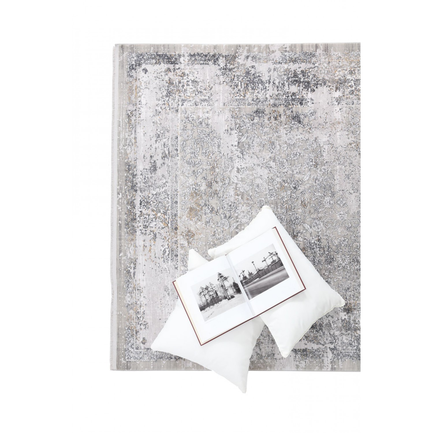 Χαλί Bamboo Silk 5987A GREY ANTHRACITE Royal Carpet - 200 x 300 cm 6