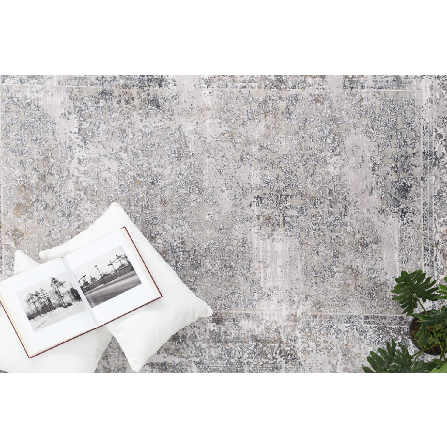 Χαλί Bamboo Silk 5987A GREY ANTHRACITE Royal Carpet - 200 x 300 cm 5