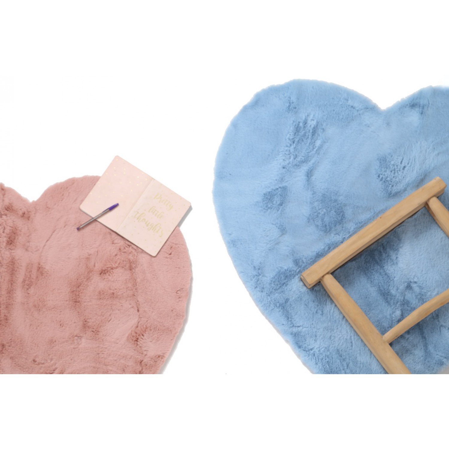 Παιδικό χαλί Bunny Kids Heart Blue Royal Carpet - 100 x 100 cm 4