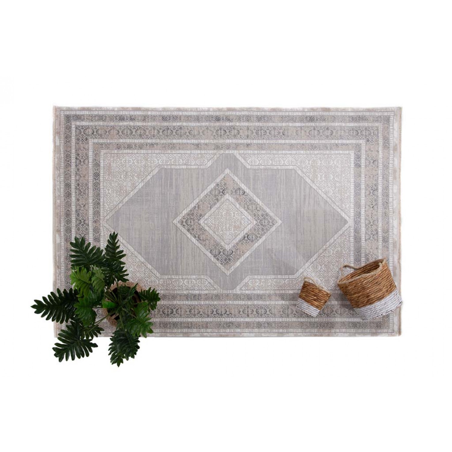 Χαλί Infinity 5917B GREY WHITE Royal Carpet - 140 x 200 cm 4
